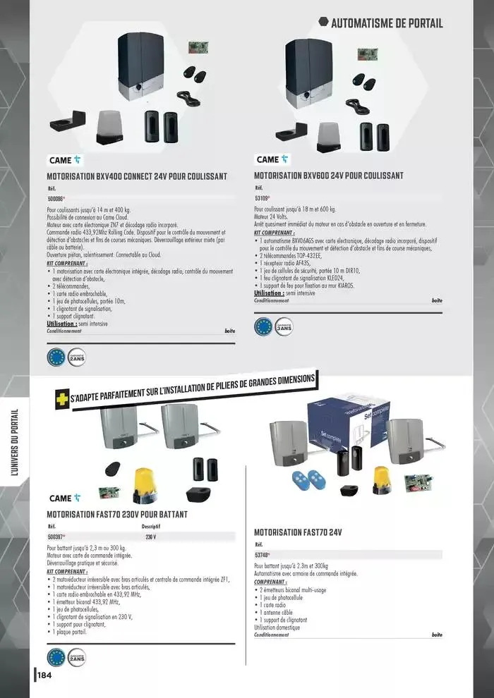Guide Quincaillerie Serrurerie 2025 - 2026 du 1 avril au 1 avril 2026 - Catalogue page 186
