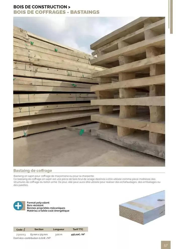 BOIS PANNEAUX 2025 2026 du 30 avril au 31 décembre 2026 - Catalogue page 57