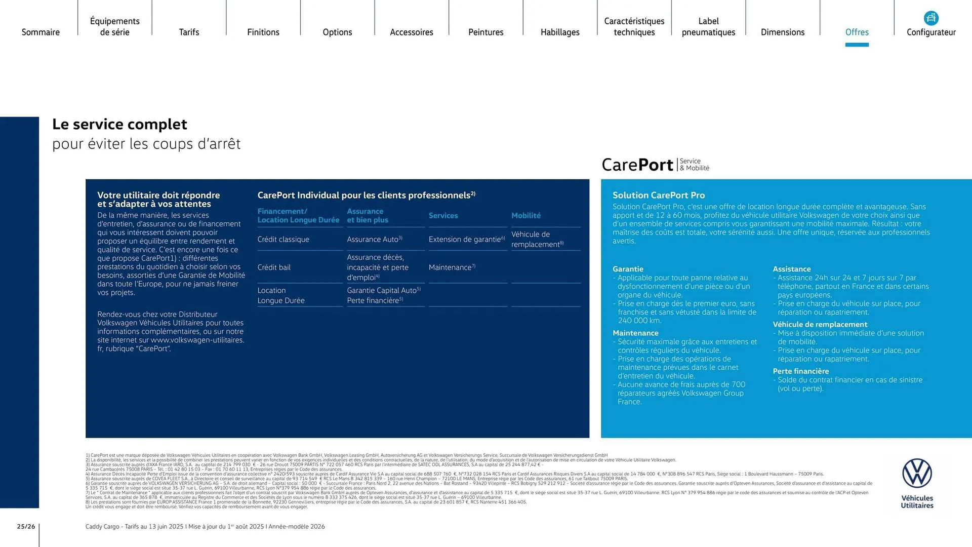 Catalogue Volkswagen du 7 août au 31 mars 2026 - Catalogue page 25