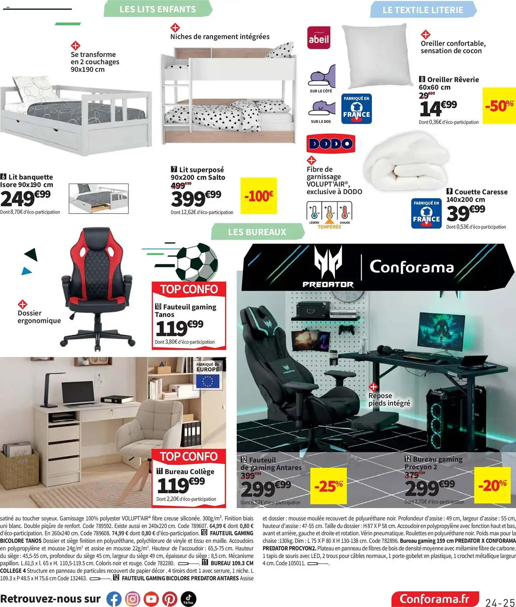 Catalogue Conforama du 28 avril au 25 mai 2026 - Catalogue page 25