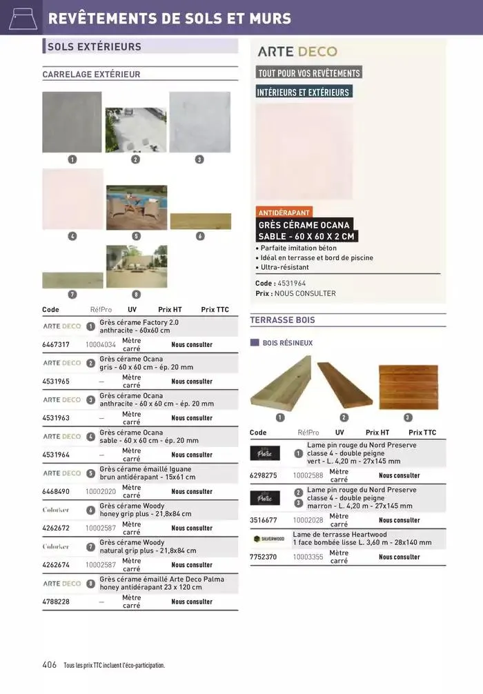 Matériaux 2025 du 1 janvier au 31 décembre 2025 - Catalogue page 406