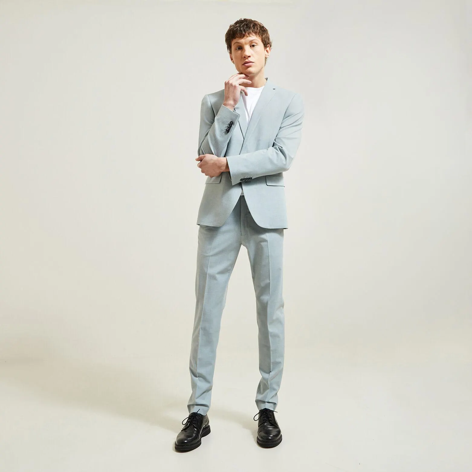 Costume 2 pièces extra slim bi-stretch - Bleu clair