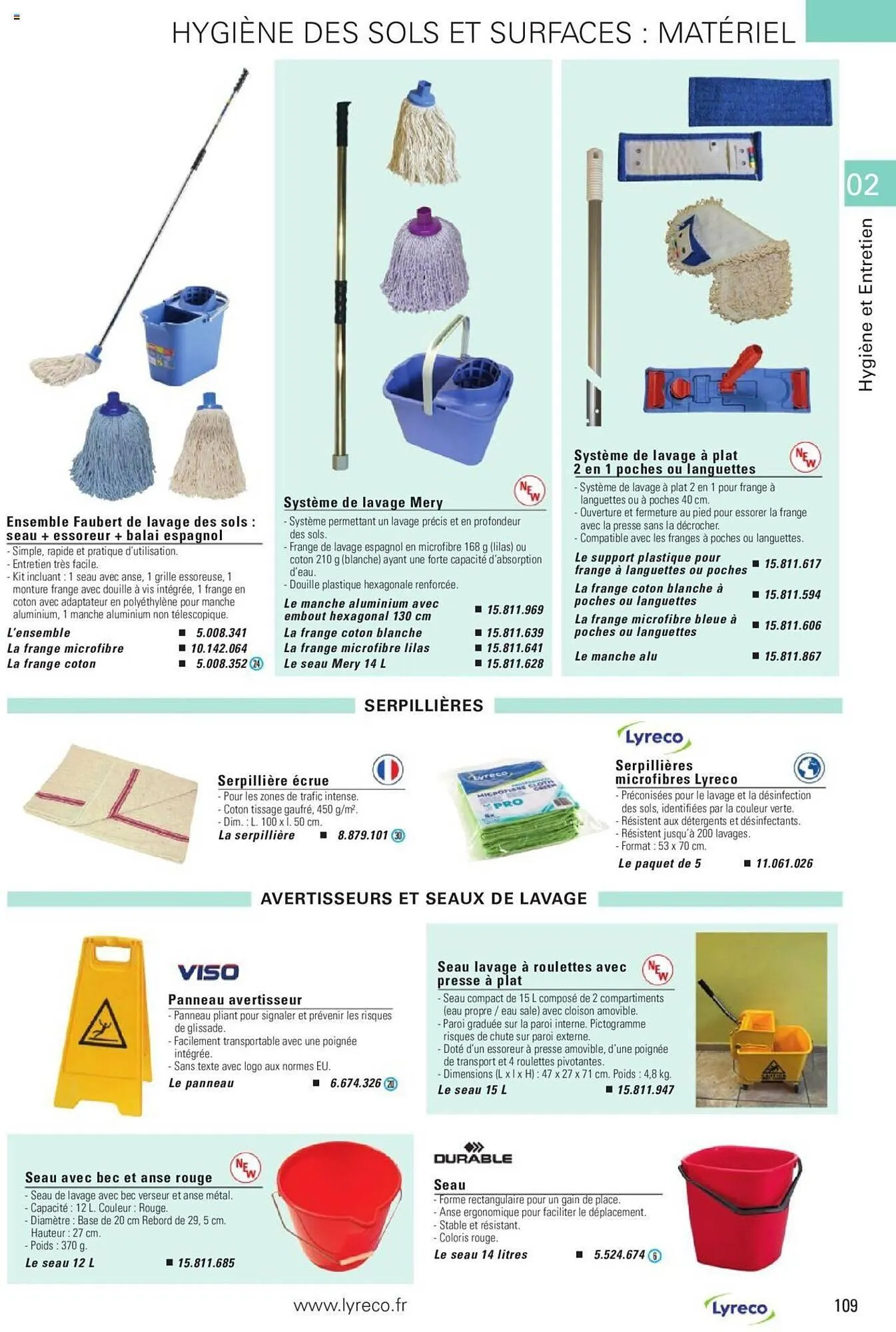 Catalogue Lyreco du 15 mai au 31 décembre 2023 - Catalogue page 109