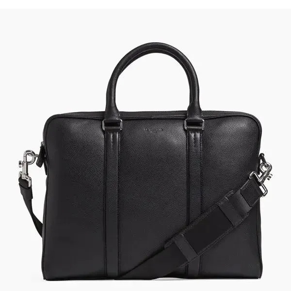 Le Tanneur - Porte-documents slim 14" Charles - Noir