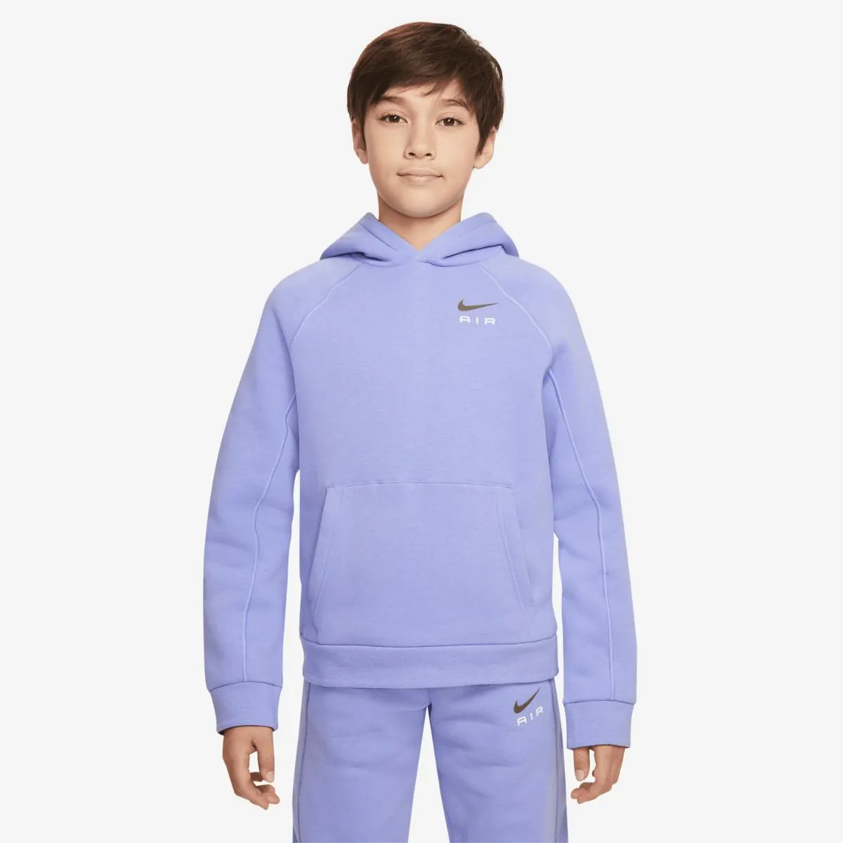 Sweat à Capuche Nike Air Junior - Violet/Marron/Blanc