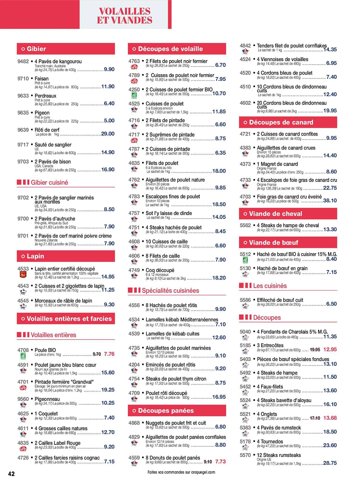 Catalogue Croque Gel du 28 octobre au 26 novembre 2023 - Catalogue page 42