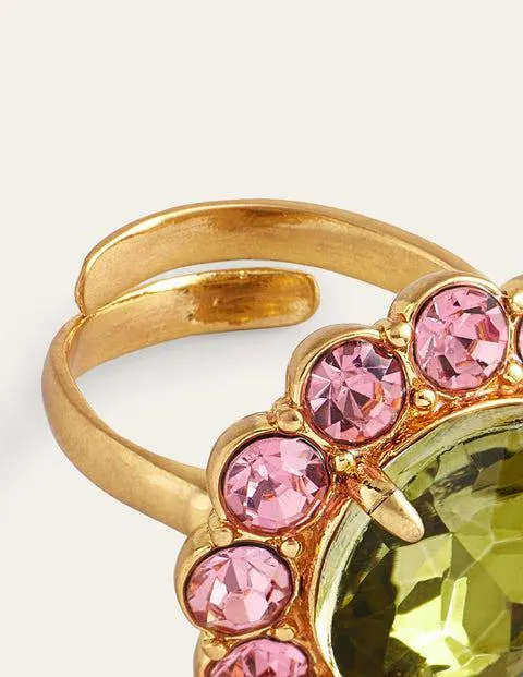 Bague à fleur ornementée