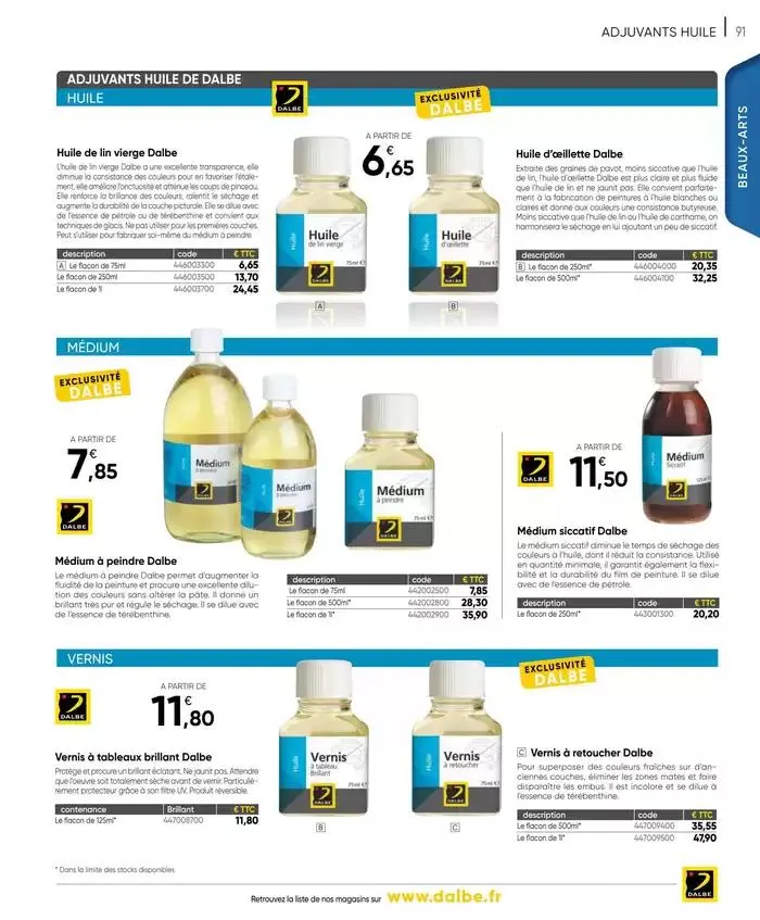 CATALOGUE DALBE 2025 du 27 janvier au 31 décembre 2025 - Catalogue page 93