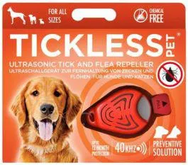TICKLESS PET A PILE Répulsif puces et tiques orange