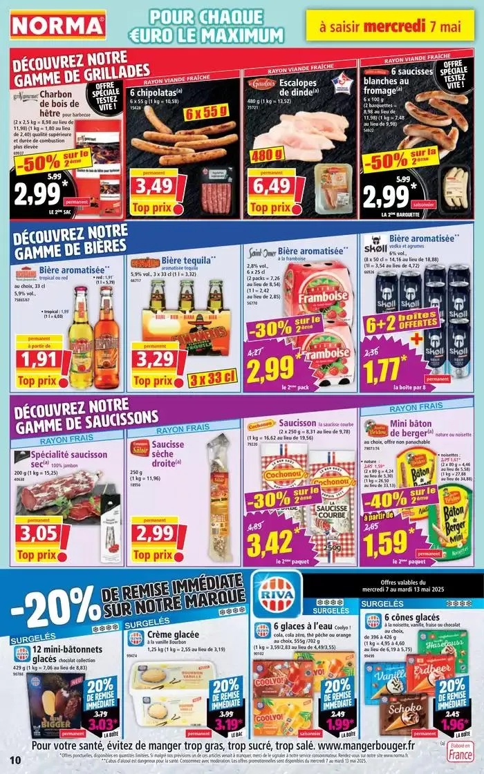 Jusqu'à -50% sur le 2ème du 7 mai au 13 mai 2025 - Catalogue page 10