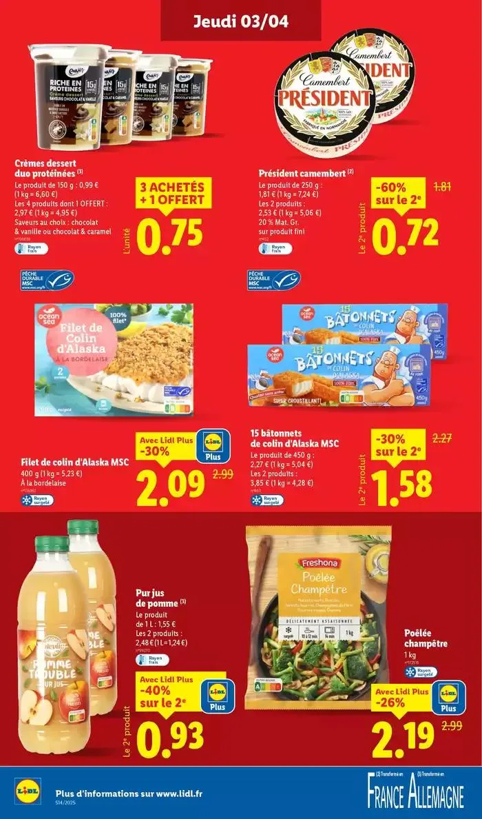 Concôctez un délicieux repas à l'occasion de Pâques avec la marque Deluxe chez Lidl ! du 3 avril au 9 avril 2025 - Catalogue page 12