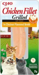 Filet de Poulet grillé et bouillon pour chat