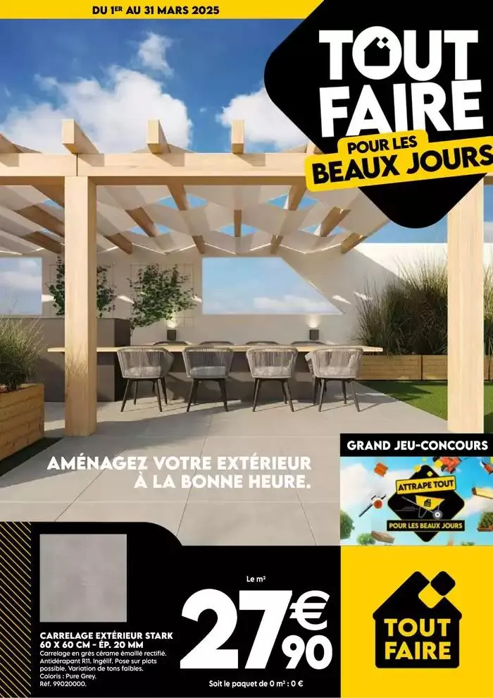 TOUT POUR LES BEAUX JOURS AJIMATERIAUX Mars 2025 du 3 mars au 31 mars 2025 - Catalogue page 1