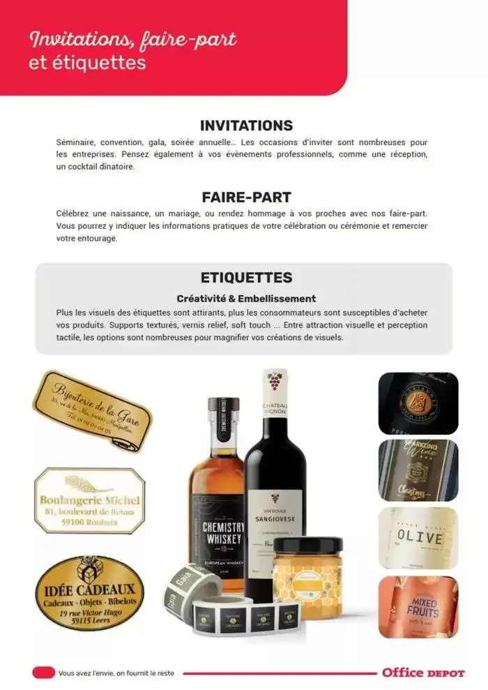 Catalogue Services Imprimerie 2025 du 16 avril au 31 décembre 2025 - Catalogue page 18