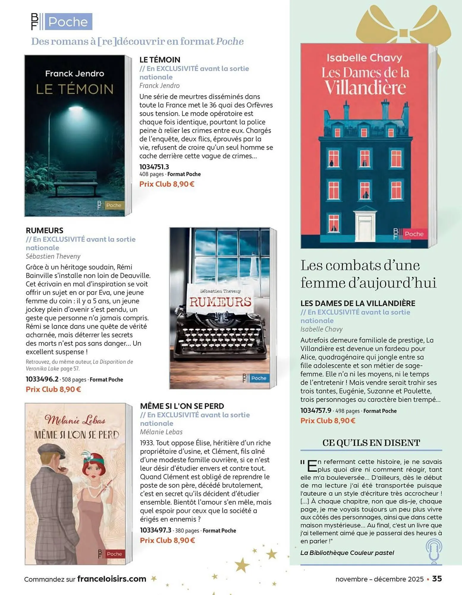 Catalogue France Loisirs du 3 novembre au 31 décembre 2025 - Catalogue page 35