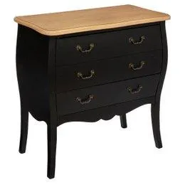 COMMODE 3 TIROIRS NOIR CHRYSA