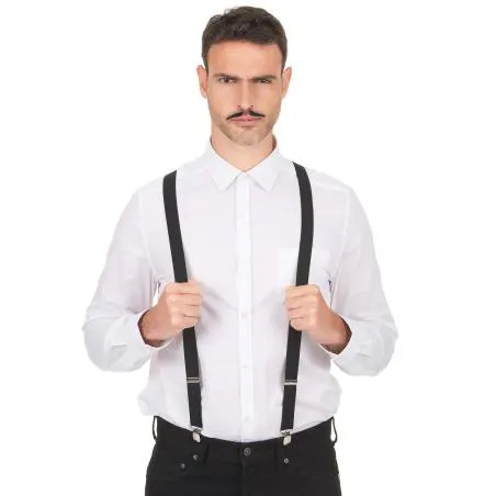 Bretelles noires adulte