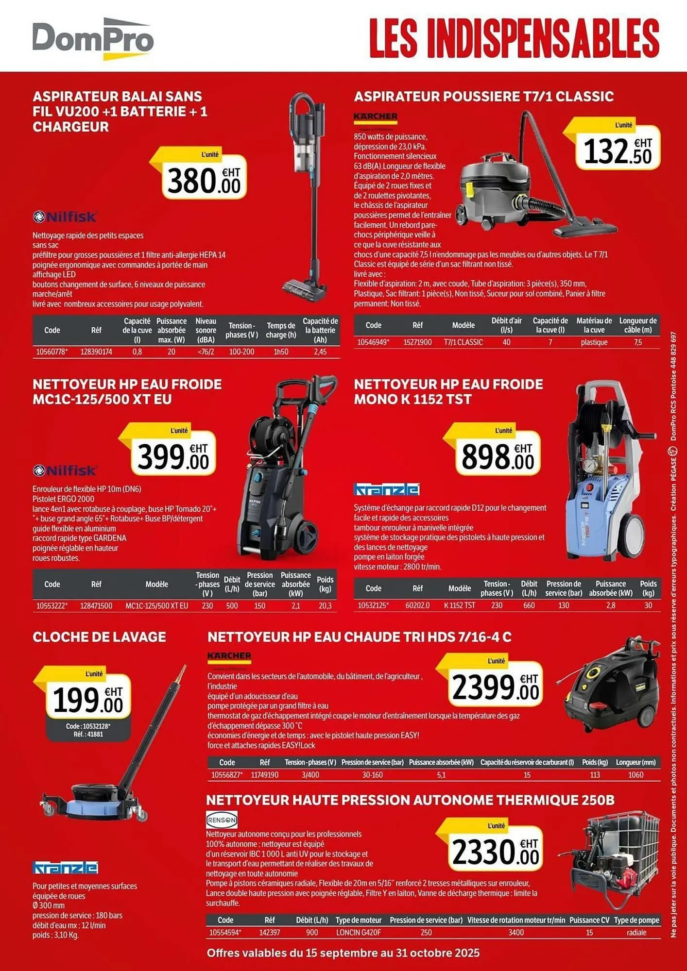 Catalogue DomPro du 16 septembre au 31 octobre 2025 - Catalogue page 12