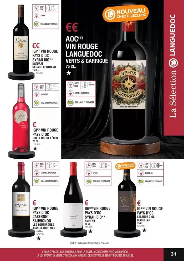GUIDE DES VINS 2025 2026 du 27 février au 31 janvier 2027 - Catalogue page 31