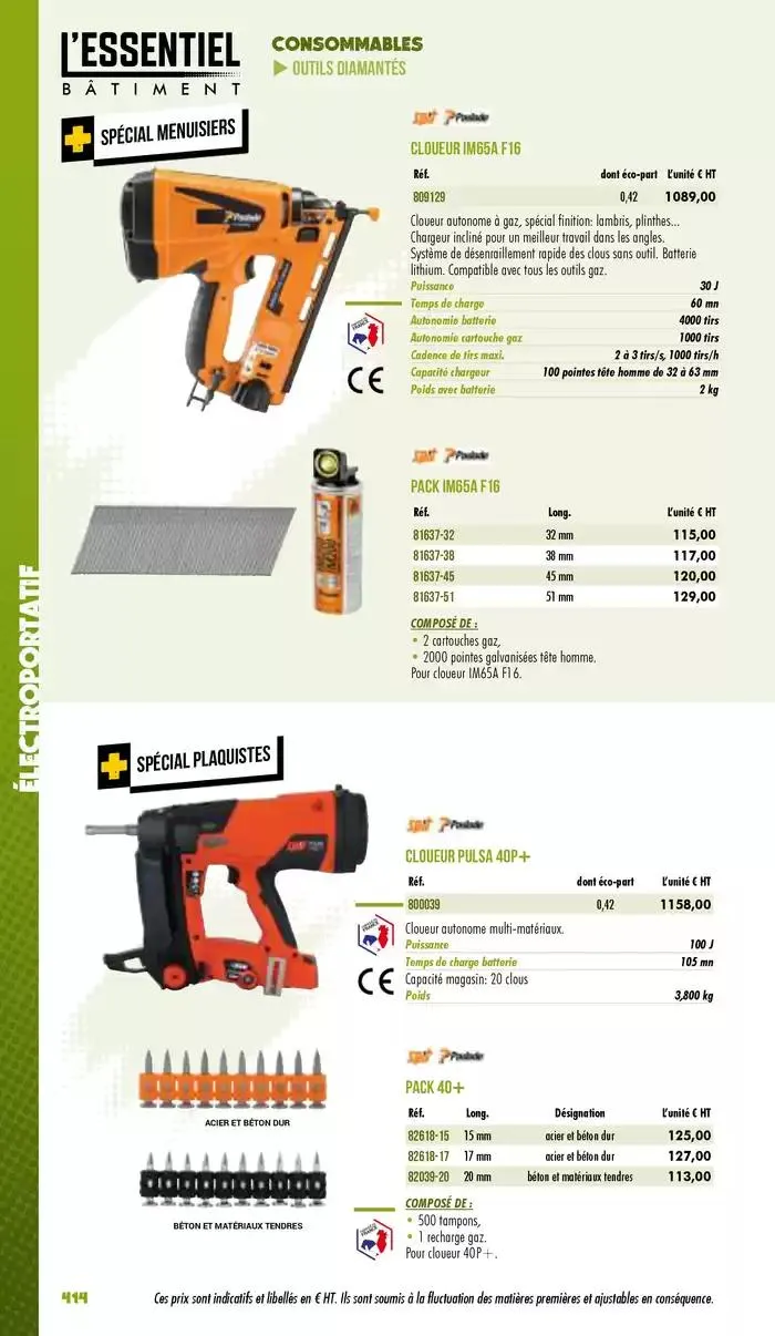 Essentiel Batiment 2025 du 3 janvier au 31 décembre 2025 - Catalogue page 416