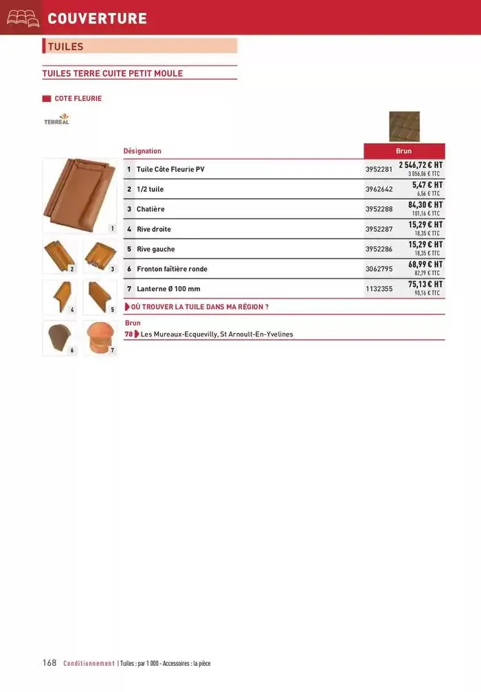 Matériaux 2025 du 1 janvier au 31 décembre 2025 - Catalogue page 168