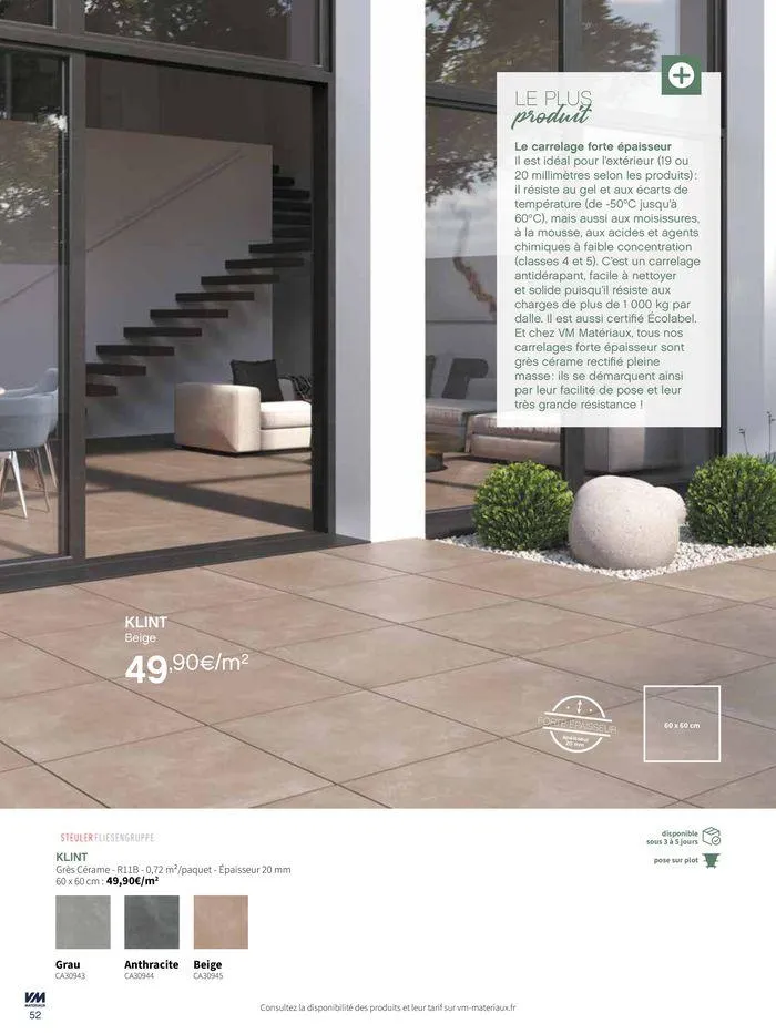 Extériéurs du 14 mars au 20 janvier 2026 - Catalogue page 52