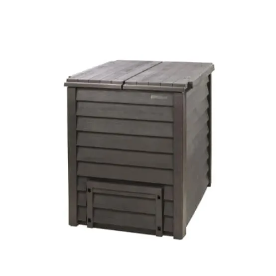 Composteur Thermo-Wood 600 L brun anthracite L80 x l80 x H100 cm