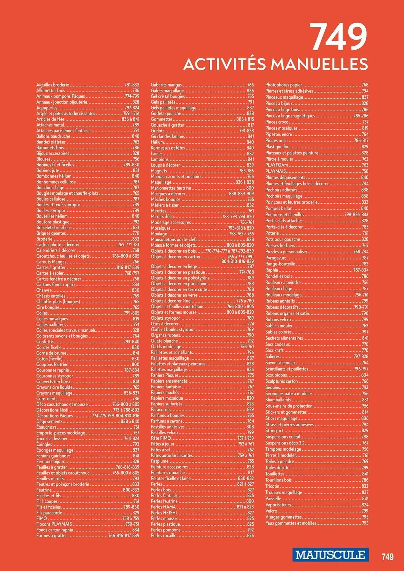Catalogue Majuscule du 4 mars au 31 décembre 2025 - Catalogue page 773