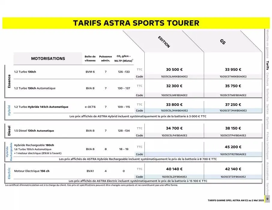 Opel Astra et Astra Sports Tourer du 12 mai au 12 mai 2026 - Catalogue page 10