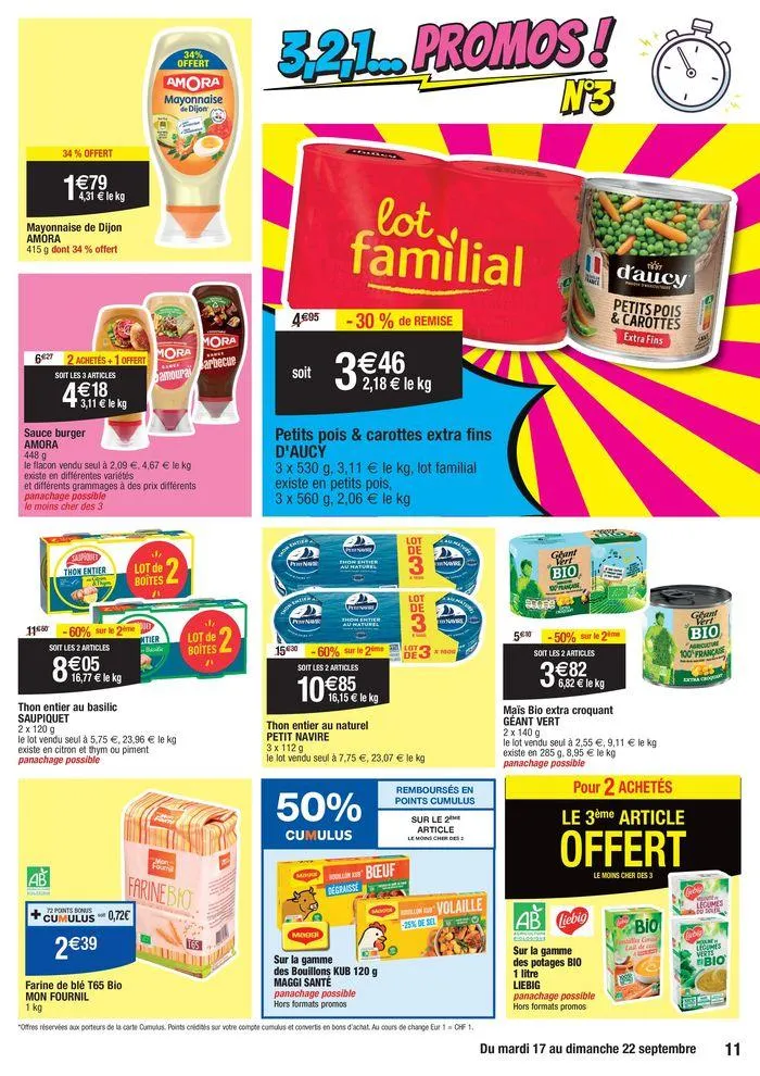 3,2,1… Promos ! du 17 septembre au 22 septembre 2024 - Catalogue page 11