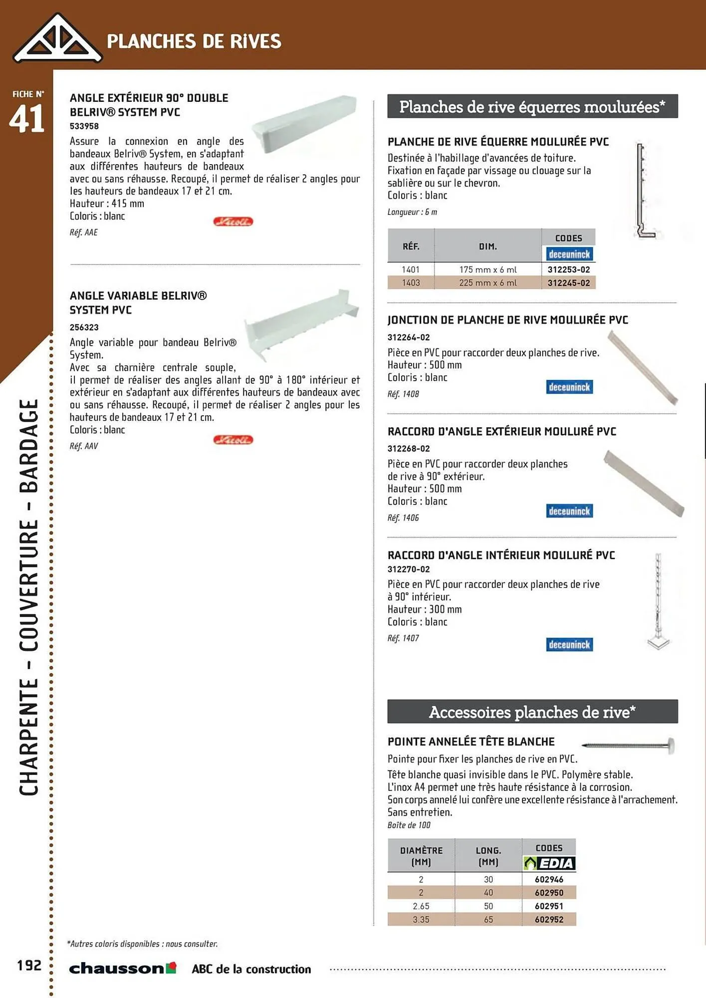 Catalogue Chausson Matériaux du 2 mai au 31 décembre 2025 - Catalogue page 194