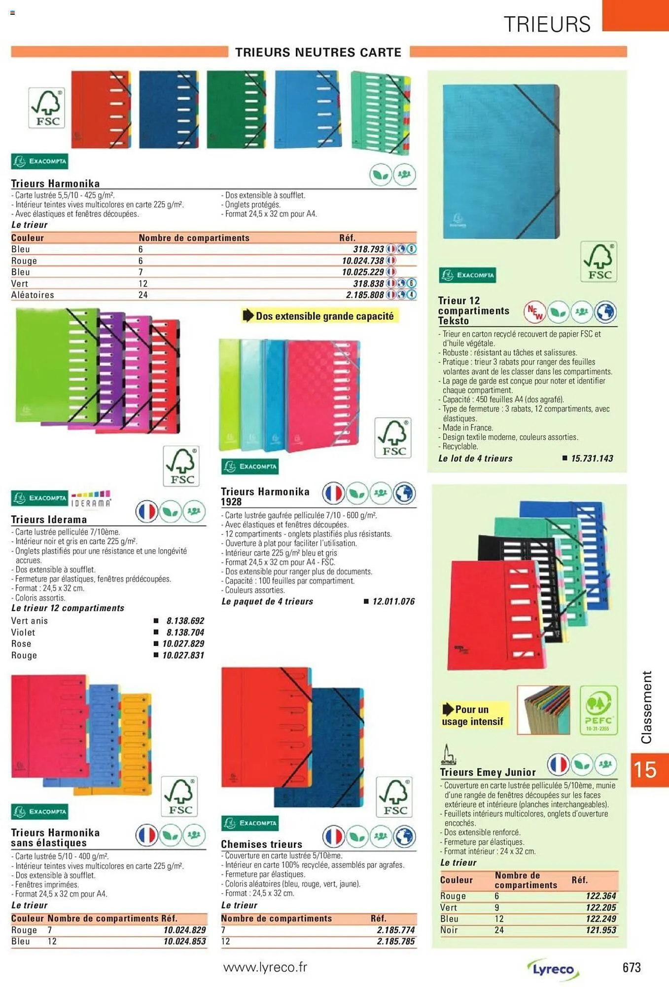 Catalogue Lyreco du 15 mai au 31 décembre 2023 - Catalogue page 673