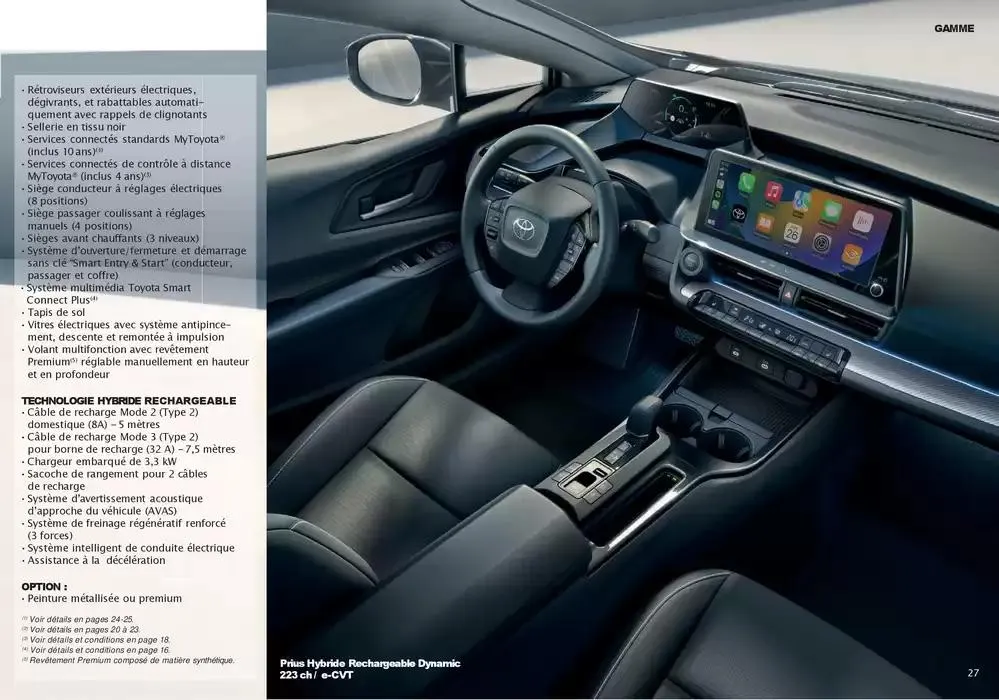 Toyota Prius Hybride Rechargeable du 16 décembre au 14 décembre 2025 - Catalogue page 27