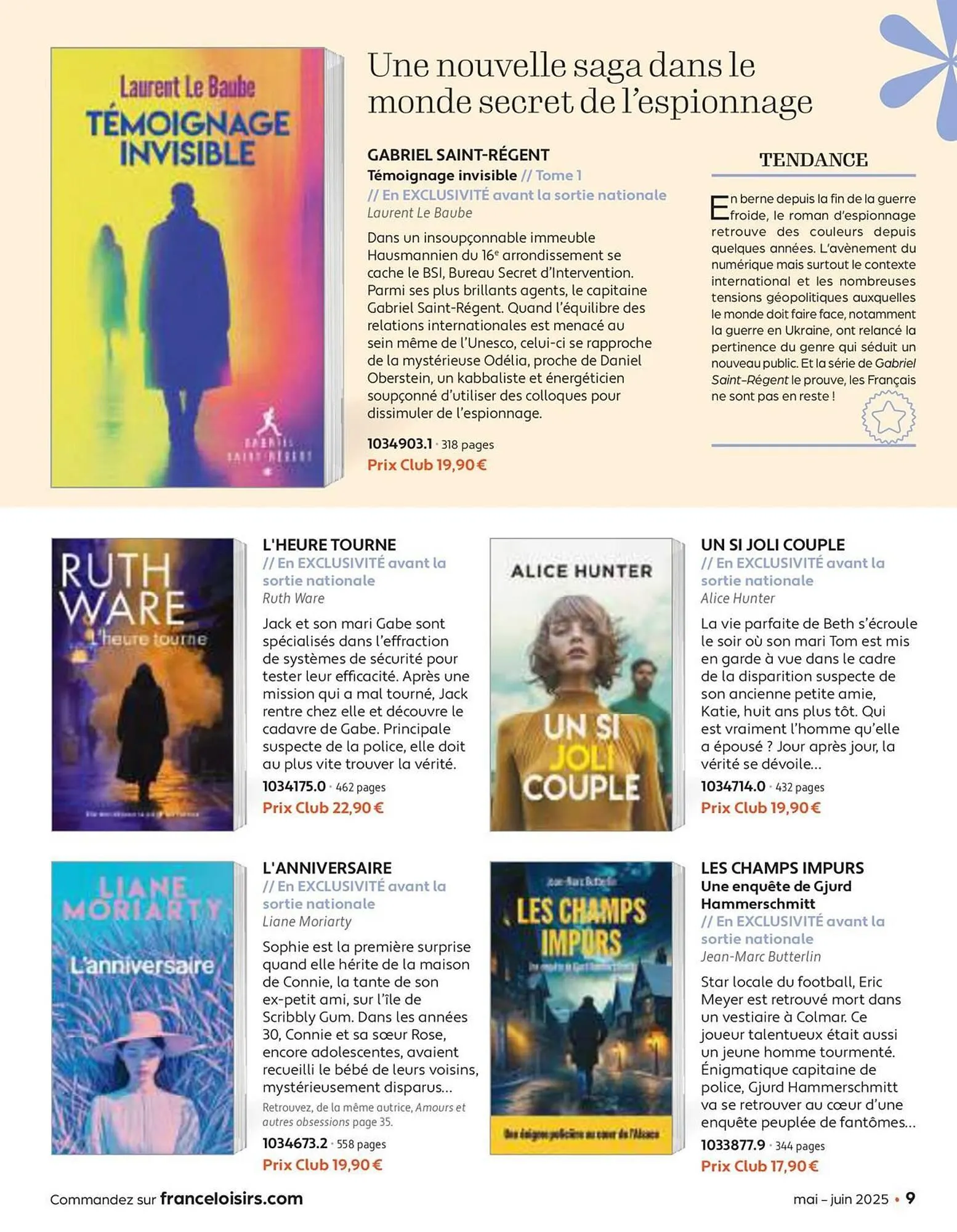 Catalogue France Loisirs du 30 avril au 30 juin 2025 - Catalogue page 9