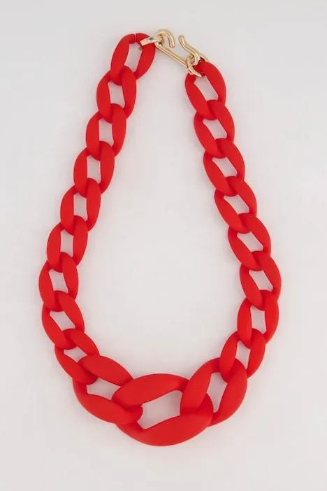 Collier court et imposant, maillons extra-larges