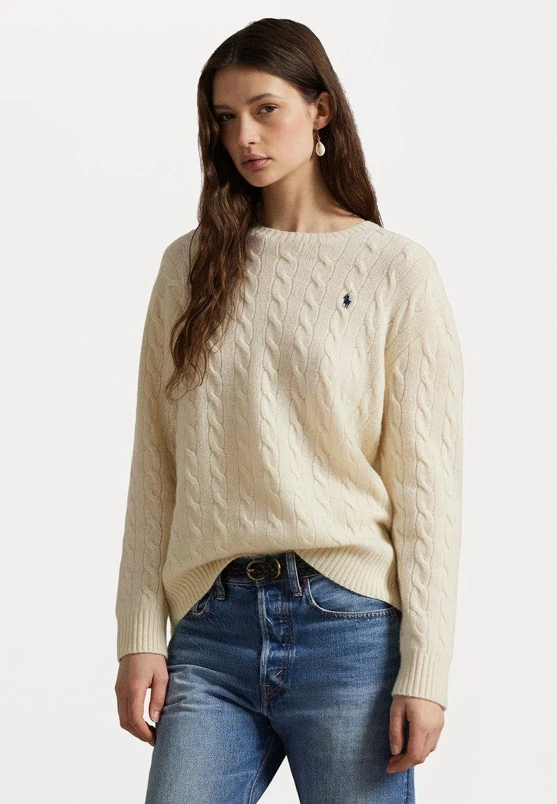 JULIANNA LONG SLEEVE PULLOVER - Pullover - authentic cream