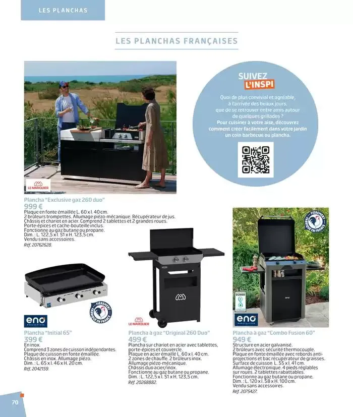 BARBEUC, SIESTE, PÉTANQUE PLACE À LA DÉTENTE du 27 février au 23 juin 2025 - Catalogue page 70