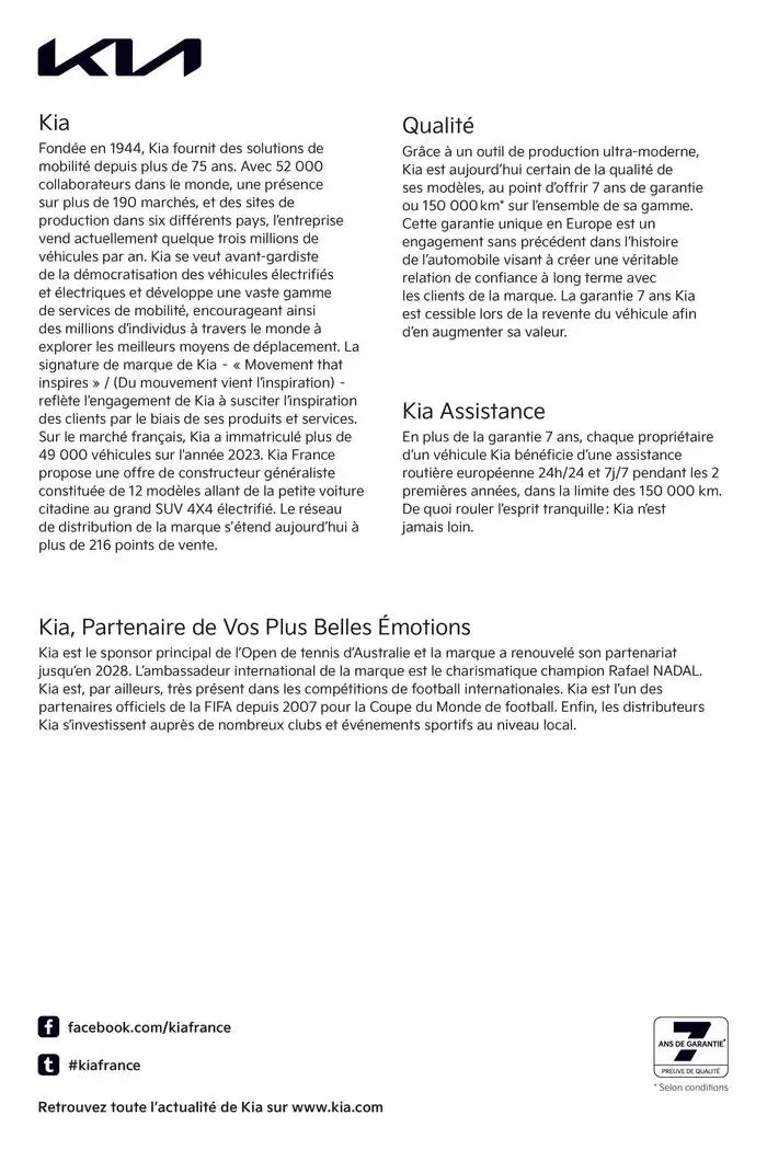 KIA Ceed - Brochure du 26 septembre au 17 septembre 2025 - Catalogue page 35