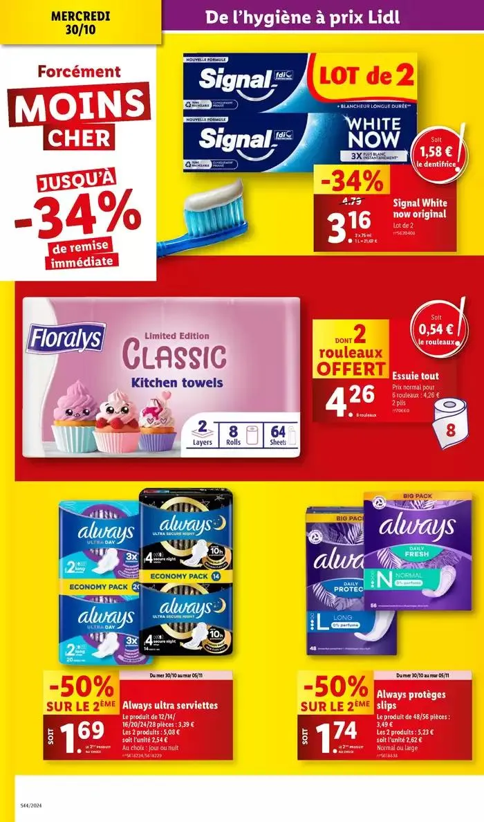 Bénéficiez de promotions sur une sélection de produits, incluant viande, fruit et fromage du 30 octobre au 5 novembre 2024 - Catalogue page 16