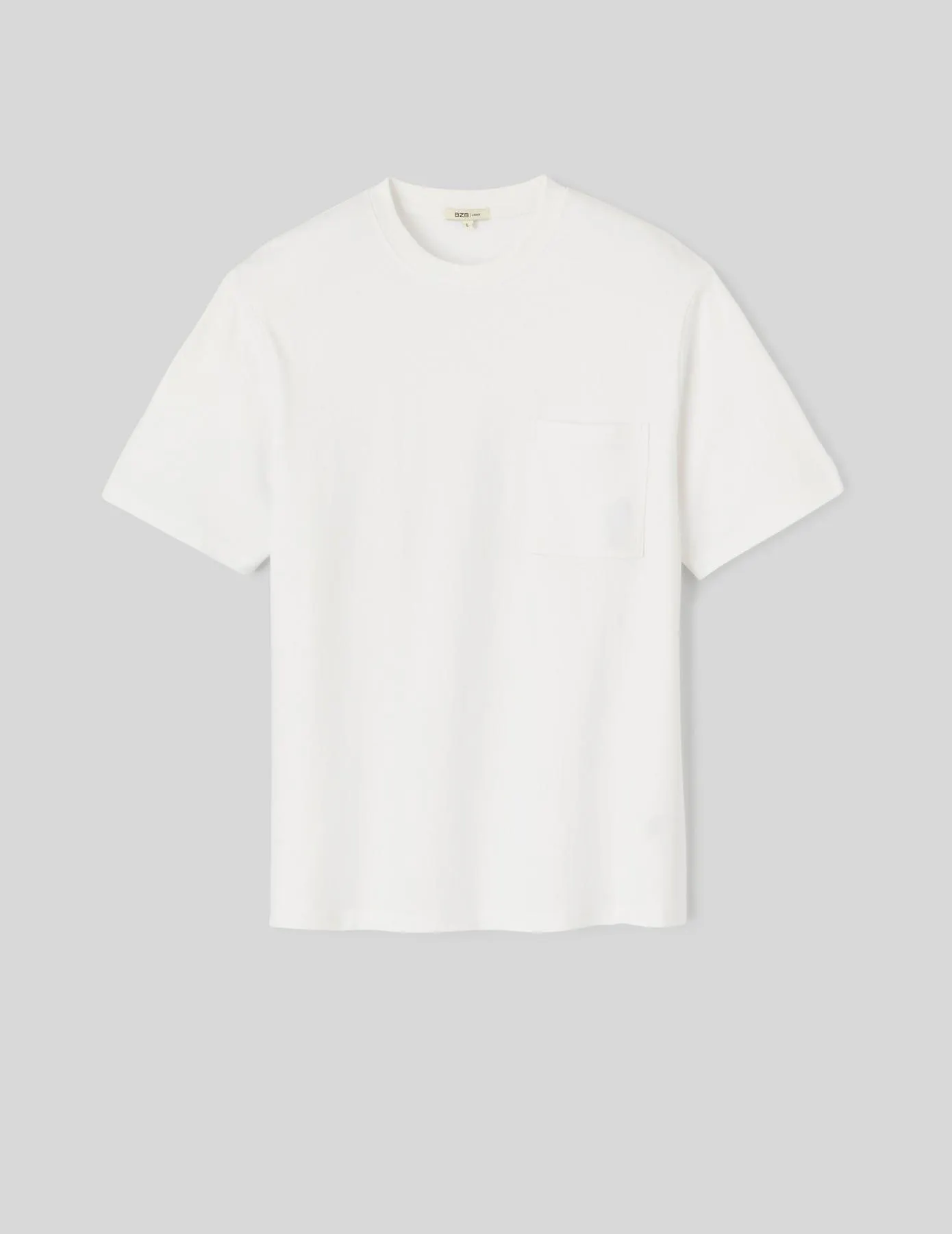 T-shirt poche brodé - Blanc
