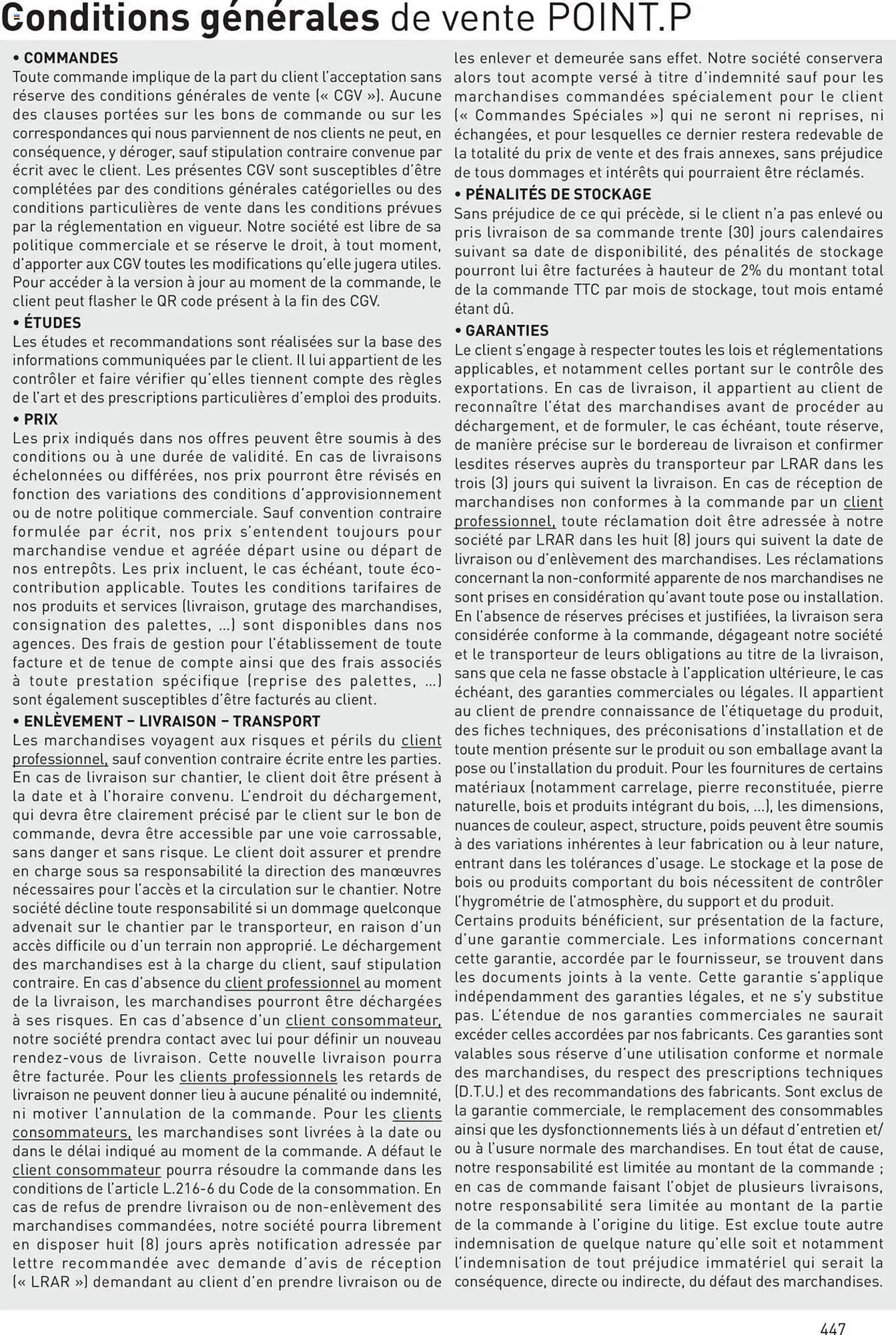 Catalogue Point P du 11 juillet au 31 décembre 2025 - Catalogue page 447