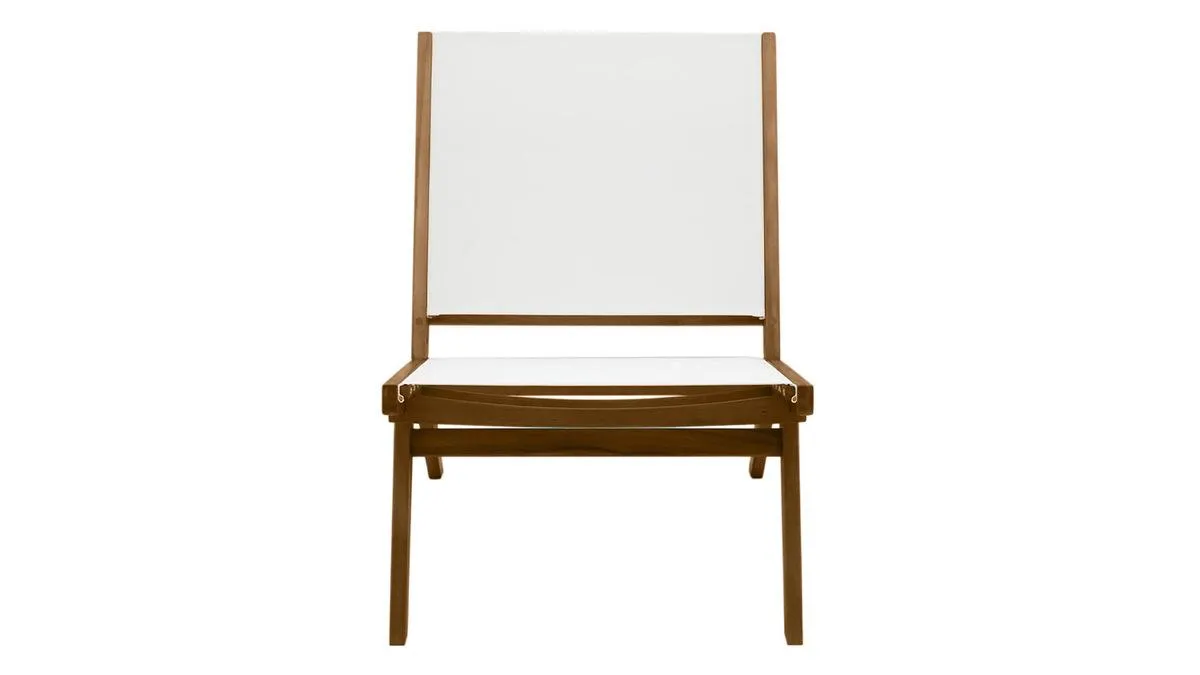 Sillón de jardín de madera maciza MALIBU