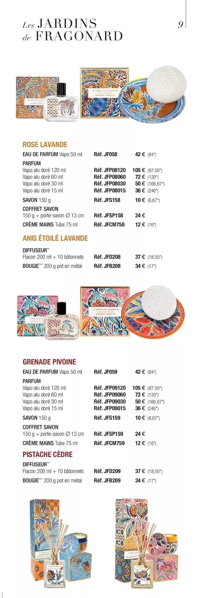 TARIF GÉNÉRAL 2025 du 6 janvier au 31 mars 2025 - Catalogue page 9