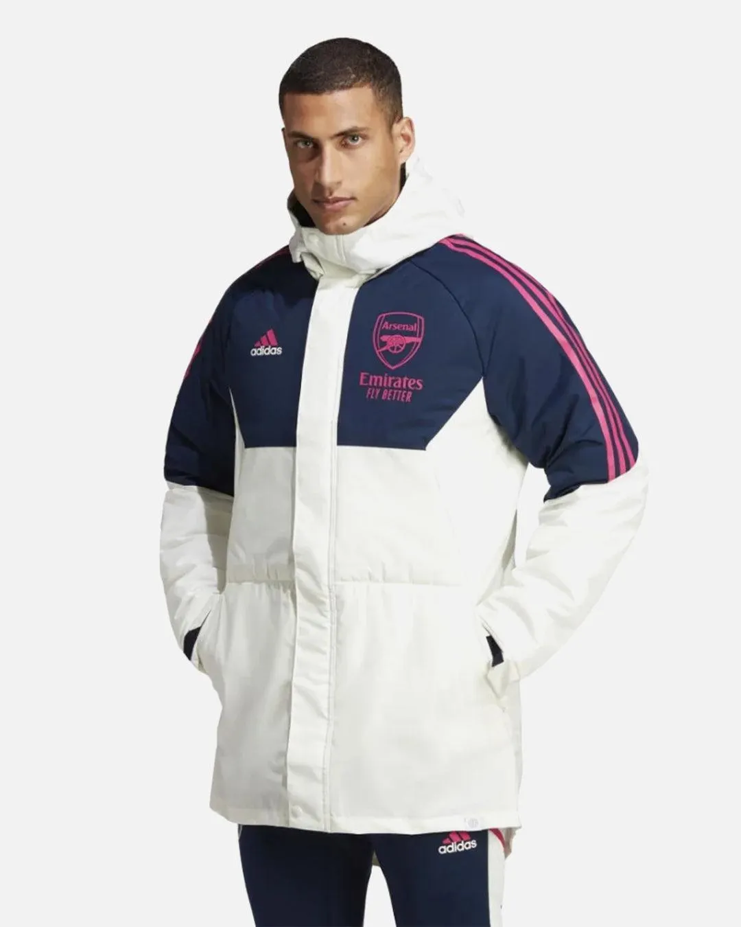 Arsenal Parka 2022/2023 - White/Blue/Pink