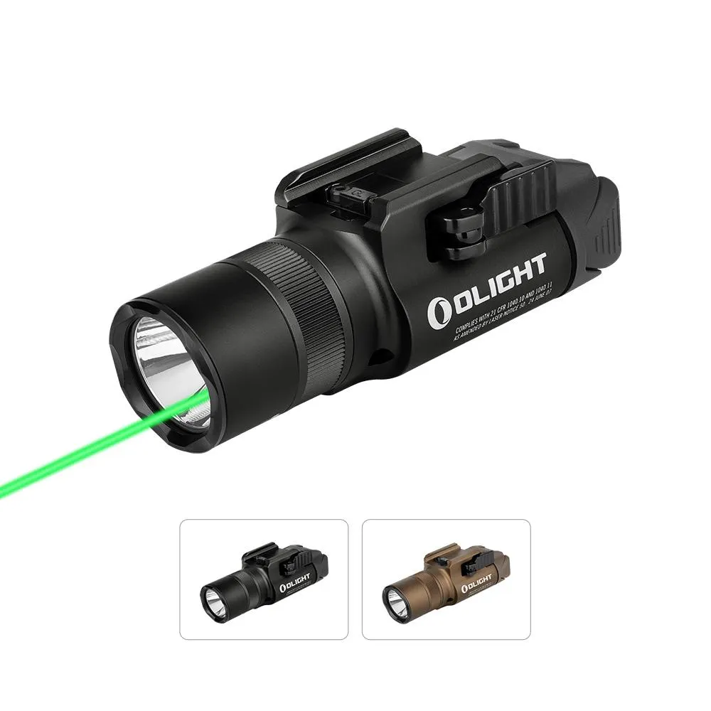 Olight Baldr Pro R | Lampe tactique avec laser vert & 1350 lumens LED