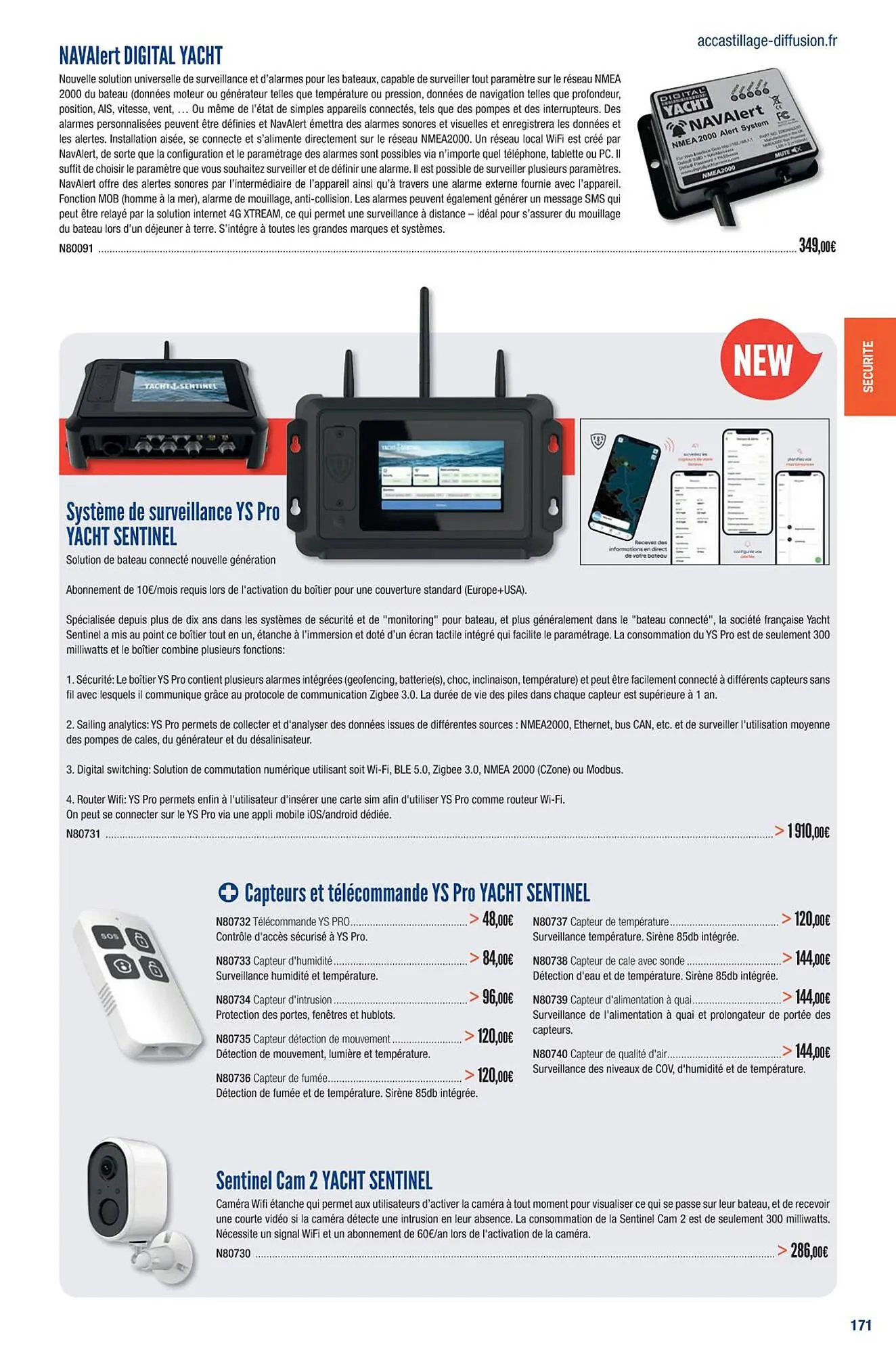 Catalogue Accastillage Diffusion du 1 mars au 31 décembre 2023 - Catalogue page 173