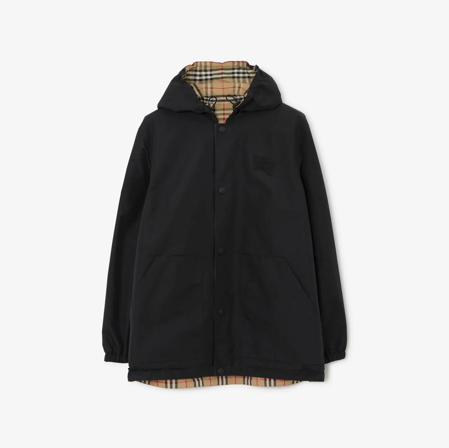 Reversible Check Nylon Jacket