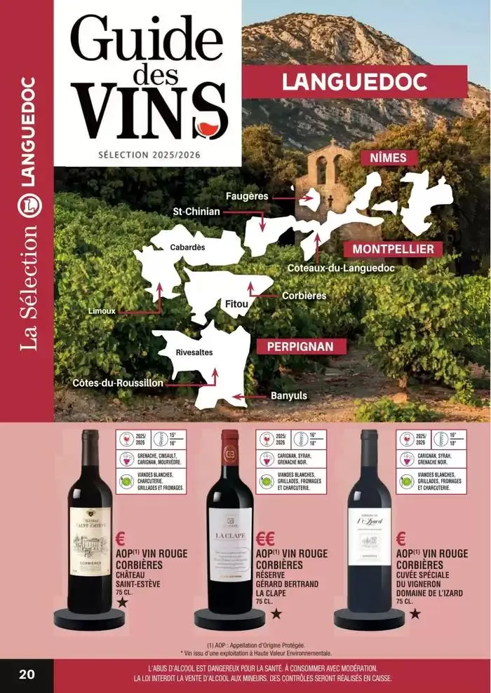 GUIDE DES VINS 2025 2026 du 27 février au 31 janvier 2027 - Catalogue page 20