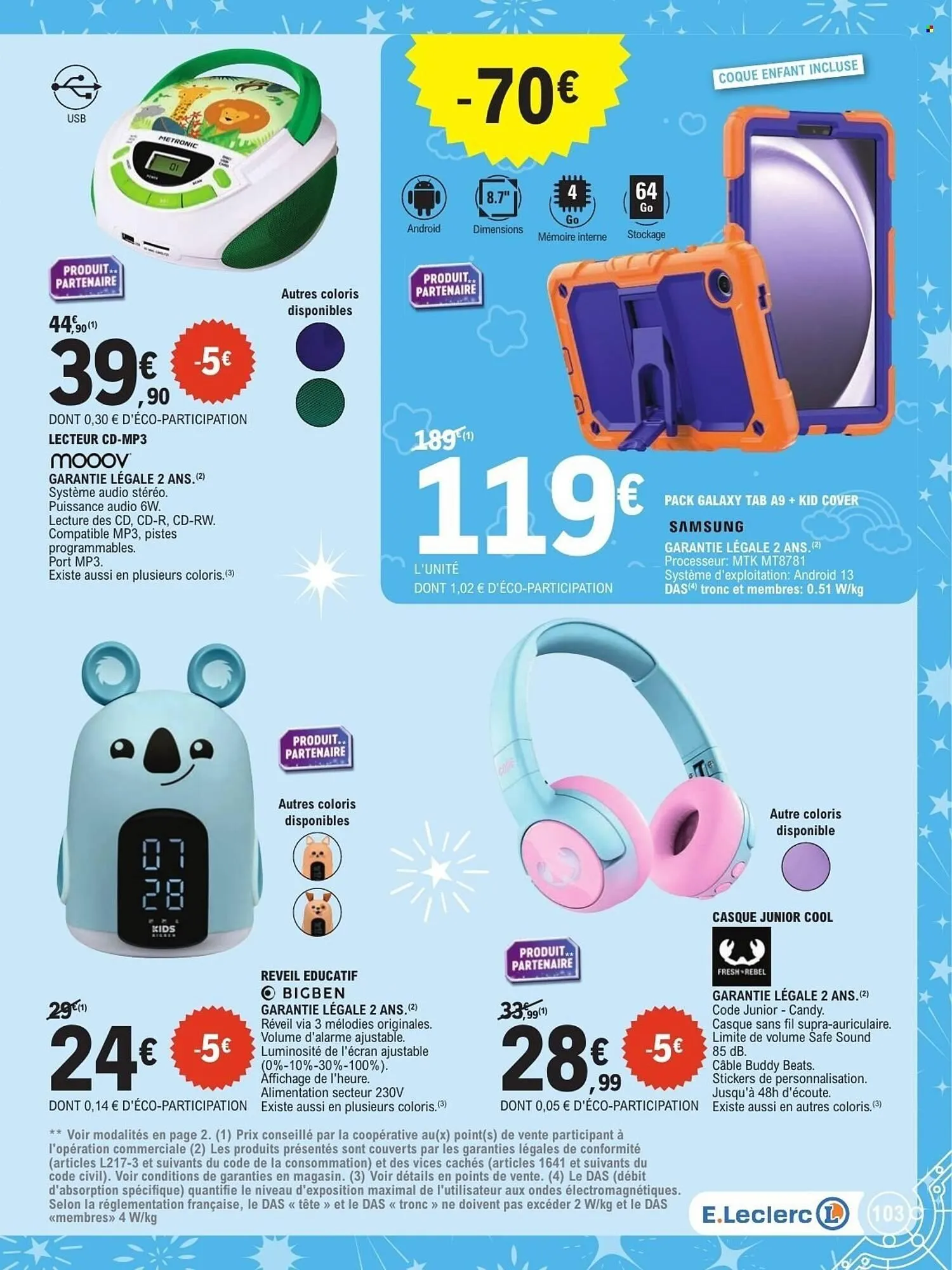 Catalogue E.Leclerc du 21 octobre au 6 décembre 2025 - Catalogue page 103