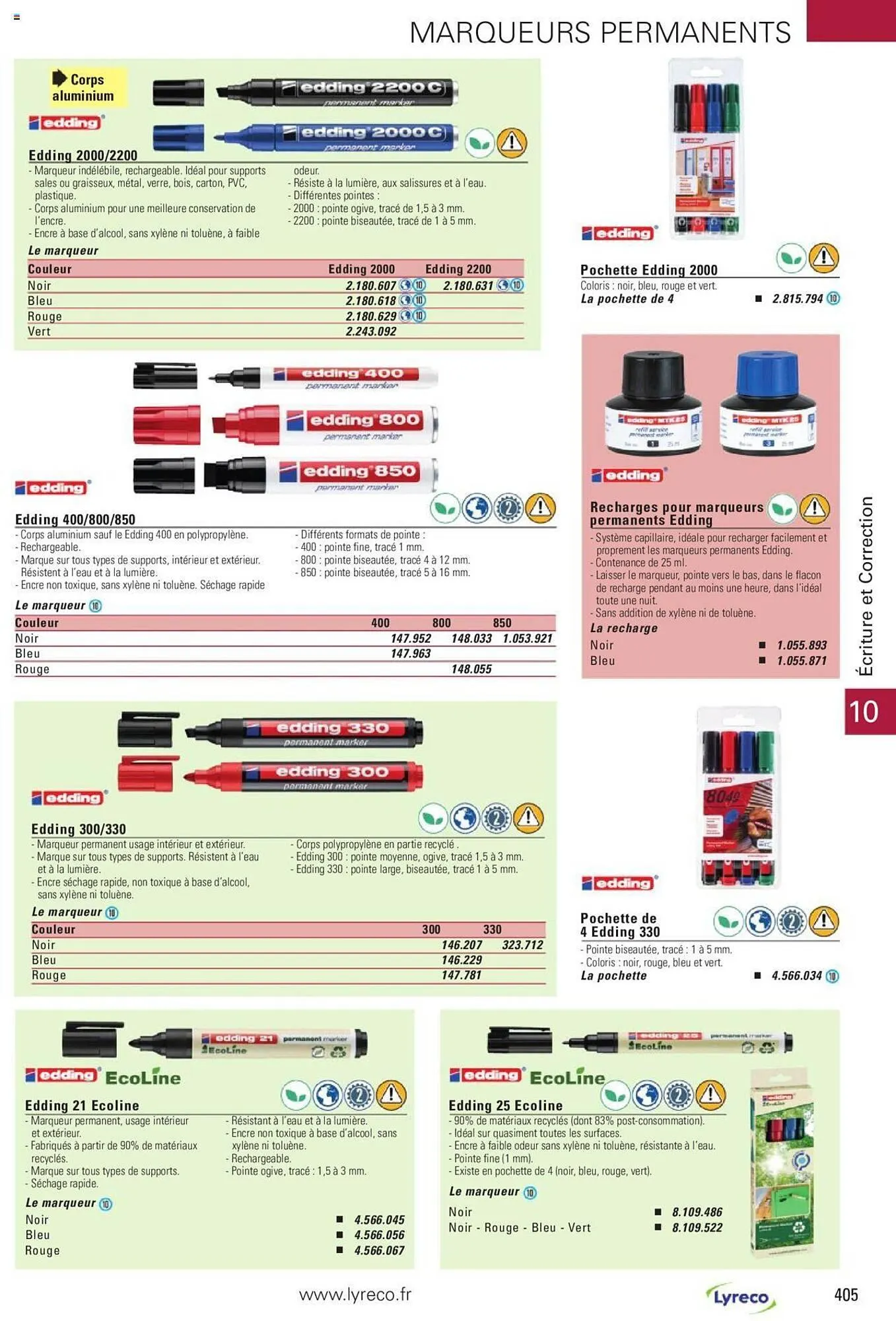 Catalogue Lyreco du 15 mai au 31 décembre 2023 - Catalogue page 405